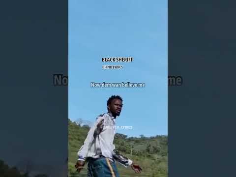 BLACK SHERIFF OH NO OFFICIAL LYRICS💯 #foryou #ohno