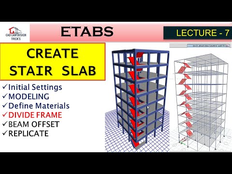 MODELING STAIRCASE IN OUR BUILDING USING ETABS (beginners tutorial)