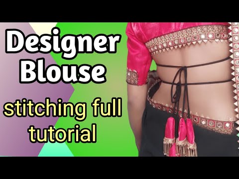Princess cut back neck blouse design stitching tutorial |New blouse designs 2023
