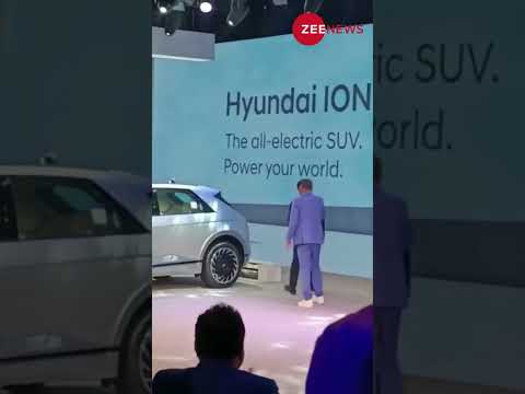 #sharukhkhan #Hyundai | ShahrukKhan Launches Hyundai IONIQ 5 (EV) at India Auto Expo 2023