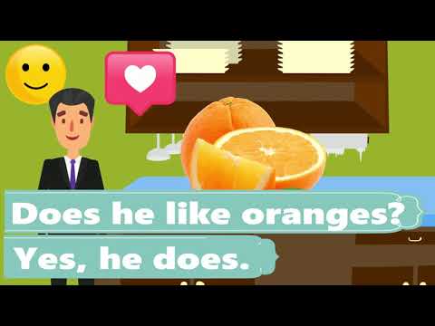 Does he like...? Yes, he does. No he doesn't. Food. Teach Young Learners. ESL TEFL TESOL