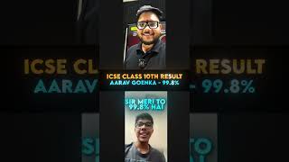 99.8% in ICSE Class 10th Results 2026💀#icseclass10result #icsewallah