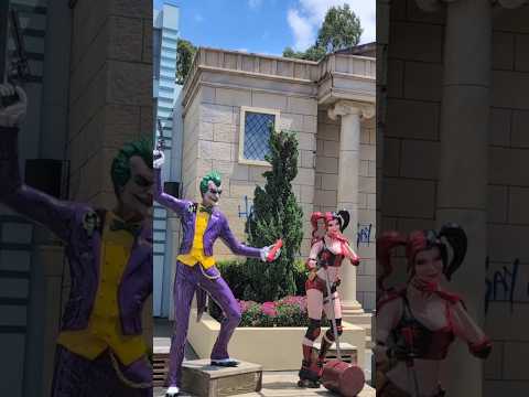 Prowling the DC Super-Villains UNLEASHED Precinct 🧟 Movie World Australia ✨ #ASMR #Shorts