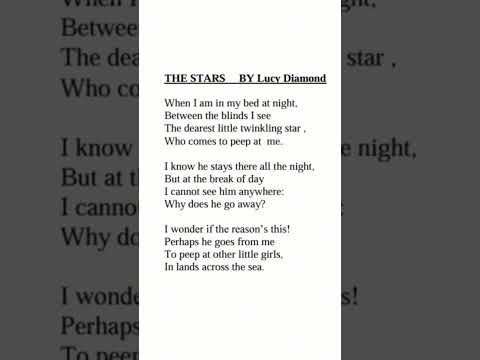 The stars by Lucy Diamond/English day competition 2024/Grade 03/poetry recitation