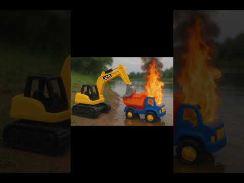 JCB with track|jcb gare|fire gare|track fire #jcb #ytshorts #carton