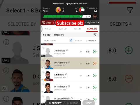 SL VS UAE ODI MATCH DREAM 11 PREDATION H2H AND GL WINING PREDICTION
