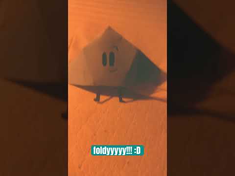 I made Foldy IRL! (Just don’t let eraser see this, he might rip it after seeing a pentagon…)