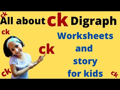 How to teach ck sound to kids,ck sound words,ck digraph practice worksheets