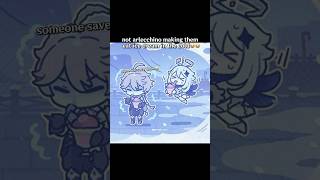 paimon looks so silly 😭 #genshinimpact #arlecchino #paimon #aether #genshin #fyp #shorts