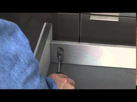 Stainless Steel Drawer Adjustment Guide by Dura Supreme Cabinetry