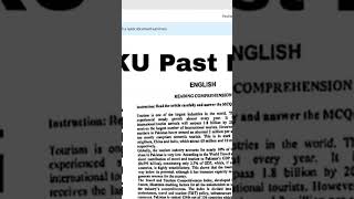 Karachi University Entry Test 2026 | Past Papers Solution ECAT MCAT | Part-1  #karachiuniversity