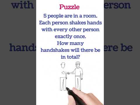 👉 How Many Handshakes? 🤔 | #MathPuzzle#Shorts #FunMath#viralpuzzle #maths#mathstricks #permutation