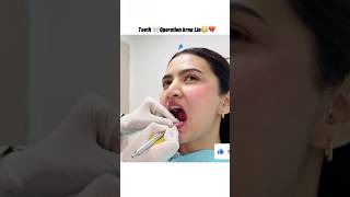 Teeth🦷 operation Kara Lia😭💔 #sistrology #hirafaisal