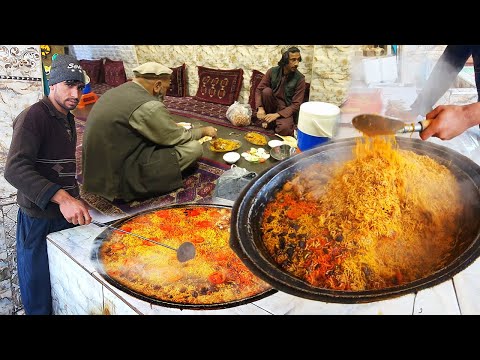 Traditional Afghans Most Famouse BIRYANI making Process | street food