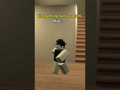 Kids getting hurt vs adults #roblox #robloxshorts #robloxanimation