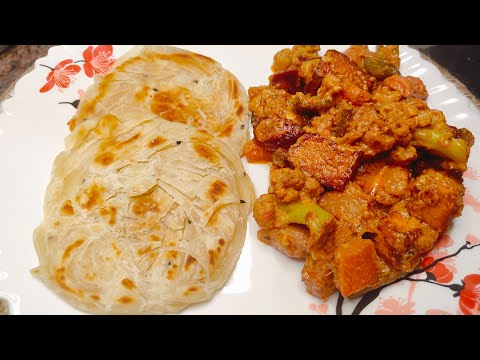 ସ୍ଵାଦିଷ୍ଟ ନବରତ୍ନ କୁରୁମା ସହିତ ଲଛା ପରଠା/nabaratna kuruma with lachha paratha
