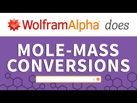How to Do Mole-Mass Conversions with Wolfram|Alpha