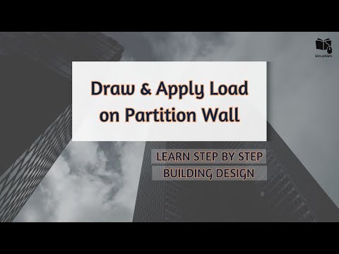 Draw & Apply Load on Partition Wall | Learn Step by Step Building Design