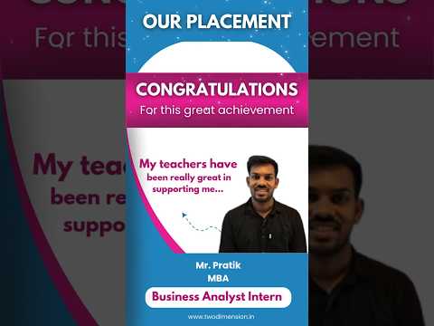 Congrats to our student on landing a #BusinessAnalyst internship after just 3 months of training! 🎉
