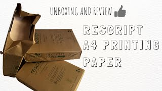 Rescript A4 Paper | Unboxing and Review