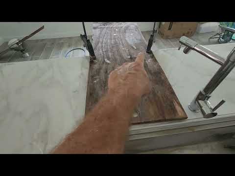How to drill hole accurately in tile, marble, granite, or similar countertop materials.  Controlled!