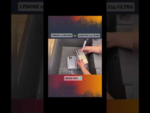 Samsung S24 Ultra vs iPhone 15 Pro Max – Freeze & Water Test | Which Phone Wins?