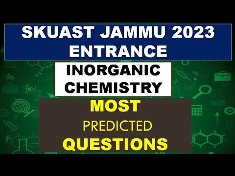 skuast jammu uet 2023 |Chemistry most important questions 🔥🔥| Basit_phy#skuastjammu