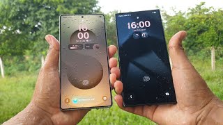 Galaxy S25 Ultra vs Galaxy S24 Ultra Fast Fingerprint Sensor Under Display (Rain)