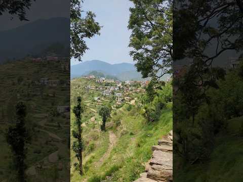 Yeh Mausam🌿🌲 Aur Nazara🏡🏞️ #uttrakhand #beautyofvillagelife #soundofnature
