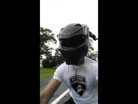 NLO MOTO Predator berserker helmet, dreads flying