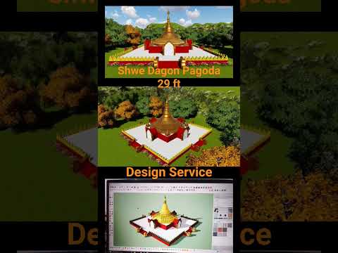 SHWE DAGON PAGODA 29 ft DESIGN SERVICE #architecturedesign #homedesign #house #projectdesign