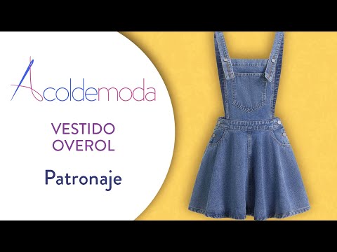 Patronaje de VESTIDO OVEROL INFANTIL - DIY - Paso a paso