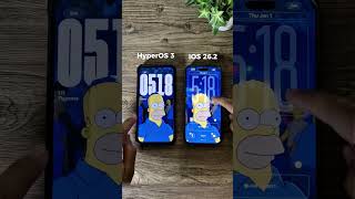 Subject Detection: IOS 26.2 VS HyperOS 3 Lockscreen