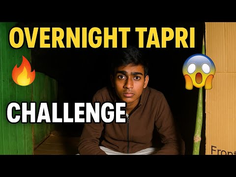 ⛺ Overnight Jungle Challenge 😱 | 15 Hours in DIY Tent Alone! 🌙