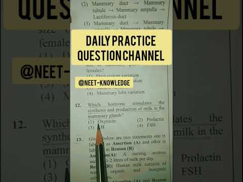 Human Reproduction Question Every NEET Aspirant Should Know! #cbse12thbiology @NEET-Knowledge06