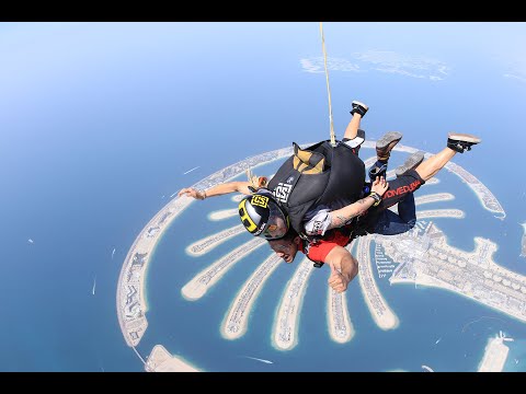 Skydive Dubai at the height of 13000 feet - March 2018