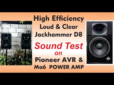Crown D8 High Efficiency PA Speaker Testing Indoor and Outdoor