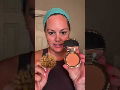 Instant Radiance! ✨ The Glow Powder Blush You NEED 💖 #makeup #makeuptutorial #beautyover50