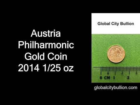 Austria Philharmonic Gold Coin 2014 1/25 oz
