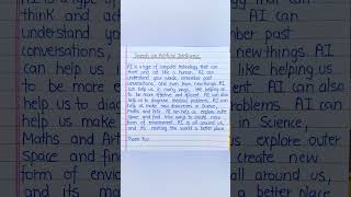 Speech on Artificial intelligence ✅#speechonAI#speech #speechesinenglish#shorts #short #shortvideo