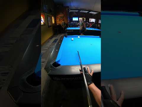 Do you know the simple trick to make this bank shot? #shorts #billiards #8ballpool