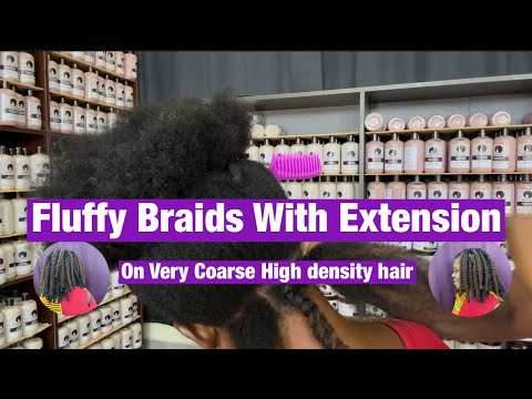 IT’S A KNOTLESS AFRO BRAIDS ON COARSE HAIR| TENSION AND PAIN FREE 🔥🔥