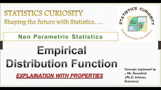 Empirical Distribution Function | Non Parametric Statistics (English)