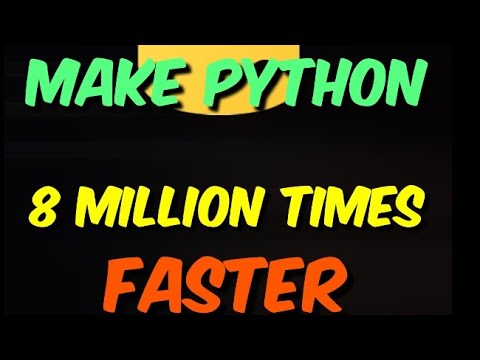 🚀 THIS ONE LINE can make your Python 8 MILLION times faster 🏎️ #programming #python #coding
