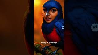 Human-Faced Bird in Enchanted Forest  Surreal Fantasy Horror Short