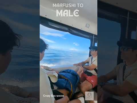 Maafushi to Malé. Crazy sea waves. #blogger #travel #maldives #drone #mafushiisland #crazy #sea