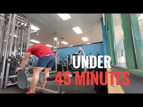 Back workout under 45 minutes/ RAW FOOTAGE