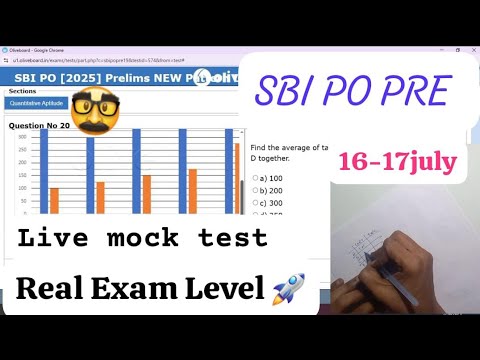 🎯Oliveboard SBI PO Live Mock test 📚✍️16 July | Share your Score 📝👆 | How to attempt mock test 🗒|
