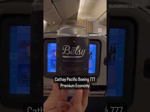 Cathay Pacific Premium Economy #betsy #cathaypacific #boeing777 #premiumeconomy #travel #flight