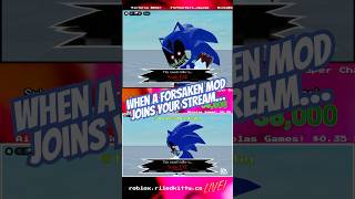 A Sonic.EXE SURPRISE #forsaken #sonicexe #roblox #livestream #shorts